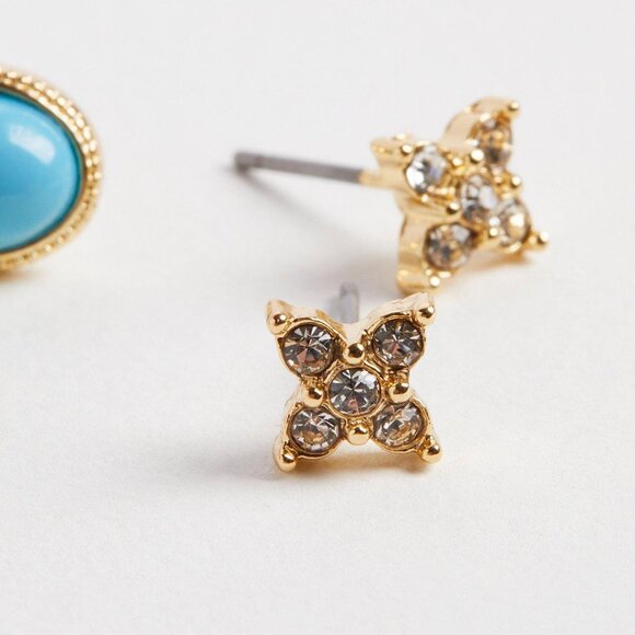 Torrid set of 12 gold tone stud earrings - Picture 5 of 7